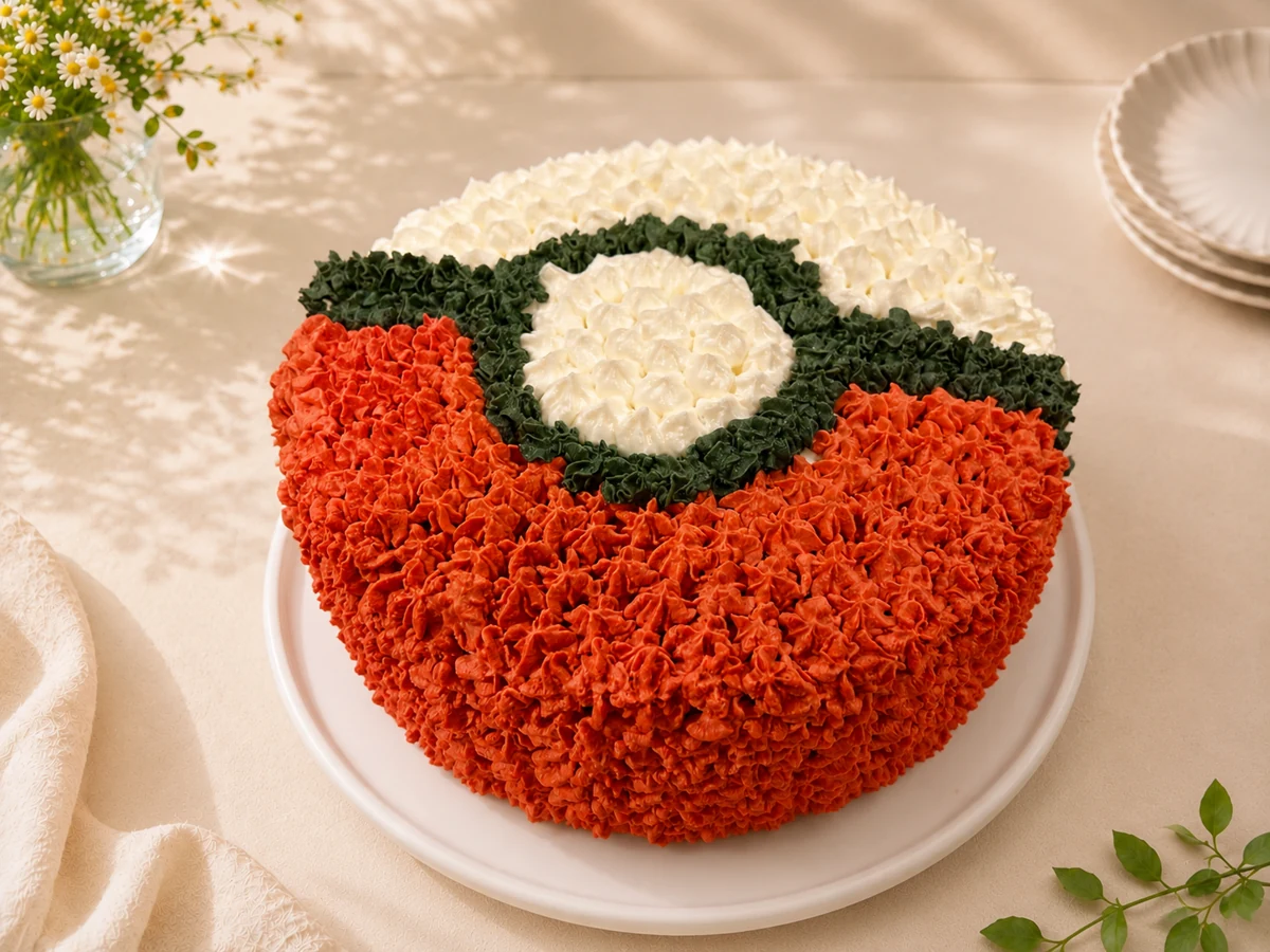 Poké Ball cream chiffon cake